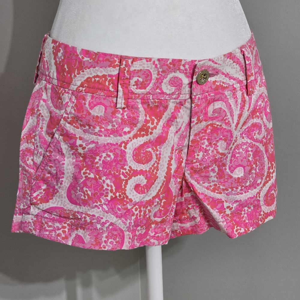 Lilly Pulitzer The Walsh Short In Pink Pout Women's Size 2 - Picture 2 of 12